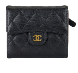 Chanel Classic Small Flap Wallet, Caviar, Black, HJ8AKTN2(2021/24),B/DB,2*